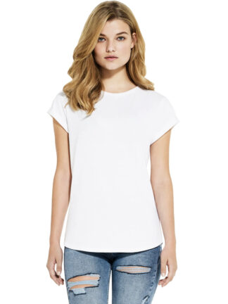 <span style="color: #339966;">SA16</span> WOMEN'S ROLLED SLEEVE RECYCLED  T-SHIRT